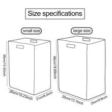 1 Rectangular Storage Basket With Animal Print Pattern, Foldable Box With Handle, Dirty Clothes Basket, Suitable For Living Room And Kitchen Clutter, Ideal For Organizing Socks And Accessories Home Bedroom Clothes Storage Organizer Closet Organization And Storage