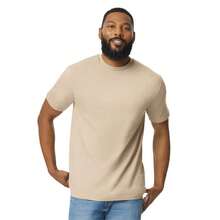 Gildan Maglietta a mezza pesantezza di stile unisex per adulti (Sabbia) - Giallo - Visualizzare 1