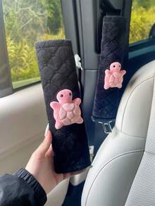 Cute Turtle Car Seat Belt Covers, Soft Anti-Chafe Shoulder Protector - Turtle Shoulders - View 19