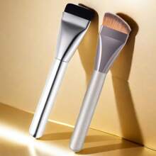 Kit de 2 Pincels De Base Corretivo, Contorno Facial, Máscara Facial, Mistura Plana Pincel De Maquiagem