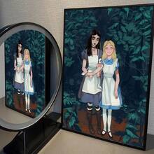 1pc Phim hoạt hình Pop Alice Liddell Áp phích quán cà phê Phòng trang trí nghệ thuật treo tường không có khung - Nhiều màu - Xem 26