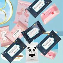 50 Pieces (5 Packets *10 Pieces) Of Disposable Cleaning Wipes, Which Can Be Cleaned With Fingers When Traveling. Portable Paper Towels Can Be Used To Extract Makeup Remover Soft Towels, Which Are Soft And Comfortable And Suitable For Men And Women.