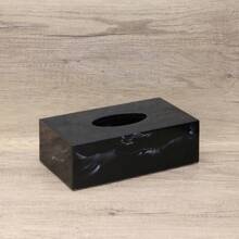 Caja de pañuelos, soporte para toallas de papel, dispensador de servilletas para el hogar, hotel, oficina, organizador de caja de pañuelos de resina minimalista moderno