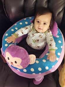Libsit 婴儿沙发动物毛绒椅婴儿坐姿支撑，婴儿坐姿沙发椅，婴儿坐姿地板座椅，婴儿坐姿椅幼儿防摔训练坐姿沙发，加大加厚幼儿学习座椅。婴儿沙发座椅