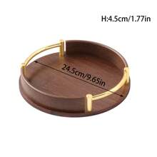 1 Pc Serving Tray With Handles, Bamboo Breakfast Tray Wooden Trays Decorative Serving Platter For Eating, Storing, Used In Kitchen, Living Room, Bedroom-Back To School