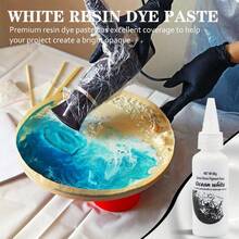 50ml 环氧树脂颜料膏高浓度颜料膏适用于环氧树脂和紫外线树脂，抗紫外线不透明颜料用于制作细胞和花边，3D 花朵树脂杯垫