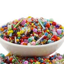 1,000pcs Mixed Glass Beads, Suitable For DIY Jewelry Making, Bracelets, Necklaces, Earrings, And Hair Accessories - DIY - View 4