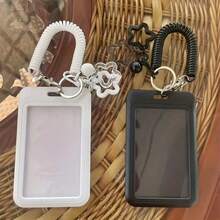 透明亚克力韩流照片卡夹信用卡身份证保护套照片展示夹包吊坠钥匙扣、学校用品、返校 - 彩色 - 查看 5