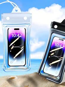 Mobile Phone Waterproof Bag, Swimming Supplies, Diving Supplies, Outdoor Supplies,Waterproof Phone Pouch, Waterproof Phone Lanyard Case With I Phone 16/15/14/13/12 Pro Max Up To 8.3", Phone Dry Bags For Vacation Beach Pool Kayak Cruise Travel Essentials