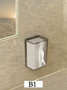 1 Stück transparente Luxus-Acryl-Taschentuchbox, wandmontierte wasserdichte Taschentuchaufbewahrungsbox für Badezimmer, bohrfreies Design, Küche, Badezimmer, Toilette, Wohnzimmer Schreibtisch Papierbox, Taschen, Make-up-Tasche, Waschtisch, Reise, Make-up-Tasche, Aufbewahrung, Make-up-Organizer, Make-up-Taschen, Kulturbeutel, Schreibtischorganizer, Kosmetiktasche, Make-up-Beutel, Make-up-Organizer, Waschtischzubehör, Make-up-Beutel, Make-up-Taschen, Schmuckkasten, Beutel, Make-up-Pinselhalter, Pinselhalter, Parfümorganisator, Beuteltasche, Geschenke für Frauen, Weihnachtsgeschenke, Geschenkideen für Frauen, Raumdekoration - Transparent - Übersicht 11