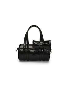 Fashionable Bow Decor Mini Handbag, Solid Color Cute Crossbody Bag, Lipstick Purse - A - View 16