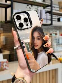 1pc Customized Personalized High-Quality Mobile Phone Case Compatible With IPhone 16, 15, 14, 13, 12, 11 Pro Max, Redmi, Infinix, Vivo, OPPO, Honor, Suitable For Couples, Friends, Family Holiday Gifts - Light Grey - View 2