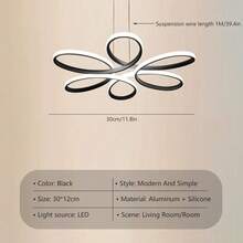 Lámpara de techo LED de lujo moderna para decoración del hogar, luces de techo en espiral, decoración de accesorios, blanco cálido/blanco frío, aluminio/gel de sílice, lámparas de techo negras/doradas de 52 cm con luz blanca LED/luz cálida para sala de estar, cocina, dormitorio, habitación de niños, comedor, pasillo, lámpara de pasillo, restaurante, cafetería, sala de clóset, pasillo, oficina moderna, decoración del hogar, lámparas de techo