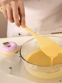 1 pieza (9,4 pulgadas) Espátula de silicona sin costuras, resistente al calor, raspador suave de cocina, espátula para revolver crema, para cocinar y hornear