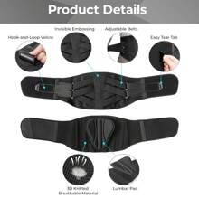 Lumbar Support, Lumbar Support, Ergonomic Back Support Straps For Posture Correction And Back Stress Relief, Unisex And Designed To Provide Strong Support And Reduce Pressure On The Back. Perfect For Sports, Work And Nursing.