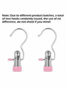 Przenośny wieszak na ubrania, klamerki ze stali nierdzewnej, wieszak organizer do garderoby, wieszak na spodnie oszczędzający miejsce, wielofunkcyjne klipsy do garderoby ze stali nierdzewnej, metalowe klipsy haczykowe, przenośny organizer haczykowy - Wielokolorowe - Zobacz 10