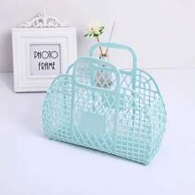 1pc Customizable Laundry Baskets: Multifunctional Organizers For Every Need Custom-Designed Laundry Baskets Double As Bathroom Carryalls. Our Wall - Mounted Storage Bins Are Perfect For The Washroom, Holding Toiletries. Additionally, They Transform Into Reusable Beach Bags-An Ideal Pick For Women!