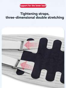 Ceinture de taille à large soutien avec sangle en maille technique respirante et tissu rafraîchissant, confortable pour une utilisation quotidienne