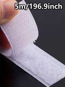 196.9inch Magic Tape With Hook And Loop For Shoes And Clothes,Hook And Loop Double-Sided Tape, Self-Adhesive Magic Tape, For Window Fixation, Photo Frame, Mosquito Net,Clothes, Bags,Carpet, Car Strong Adhesive