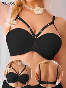 女士时尚蕾丝舒适钢圈内衣文胸