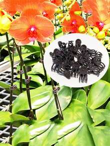 10 piezas/20 piezas Soporte para plantas de alambre de hierro con forma de vid y pinza para flores, poste de soporte para flores y plantas antialogamiento, pilar para plantas, marco de enredaderas, horticultura, fijación, planta en maceta - Soporte verde con diseño de mariposa hecho a mano, pinza para tallos de orquídeas, soporte para plantas, pinza de plástico para enredaderas, crecimiento de flores, pinza para ramas verticales, pinza de soporte para plantas de jardín