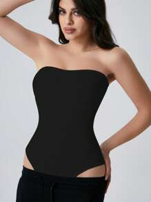 Body sin tirantes moldeador de figura para mujer con diseño de tanga - Esculpe tu figura sin esfuerzo