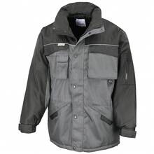 Result Mens Heavy Duty Jacket (Grey/Black) - Grey - View 1