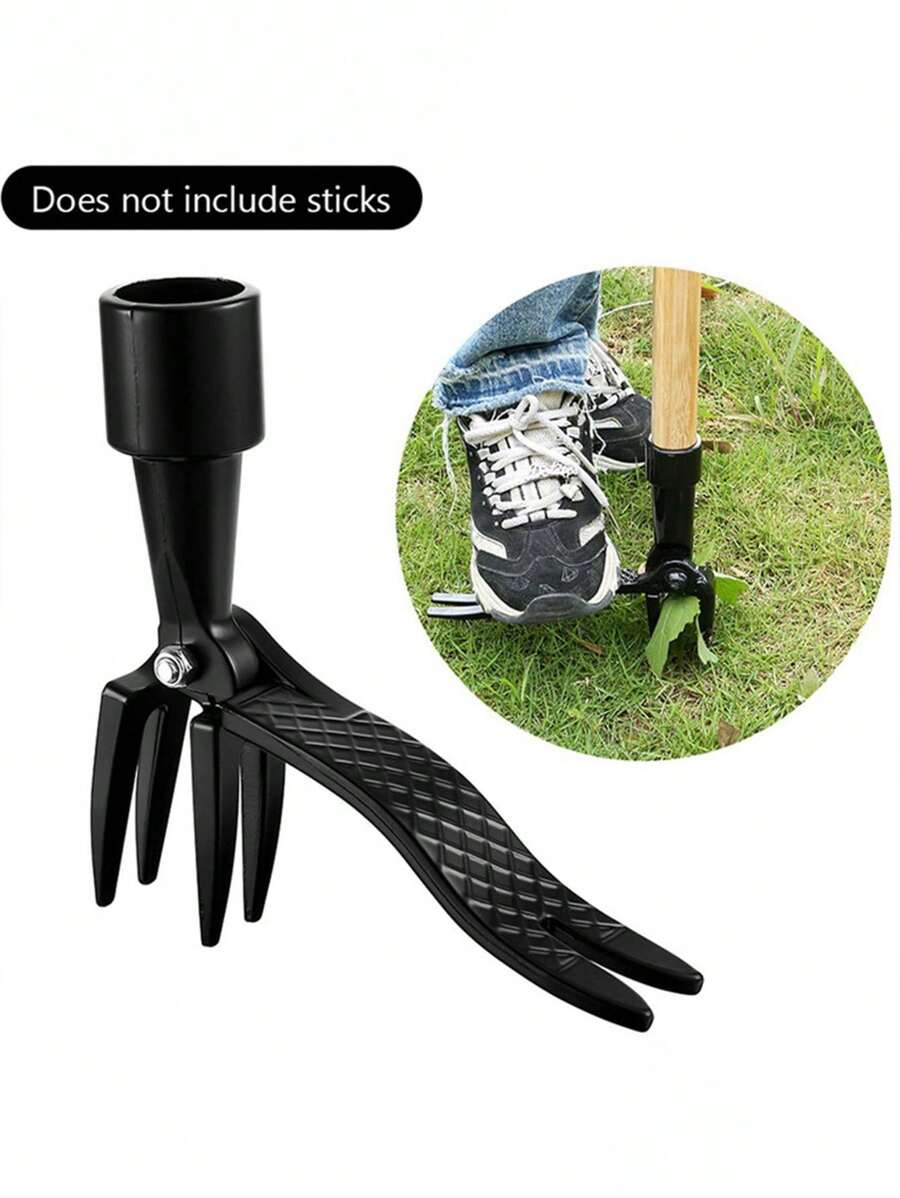 Upright Lawn Weeder, Metal Puller Head Garden Grass Remover, Manual Upright Puller Digging Shovel