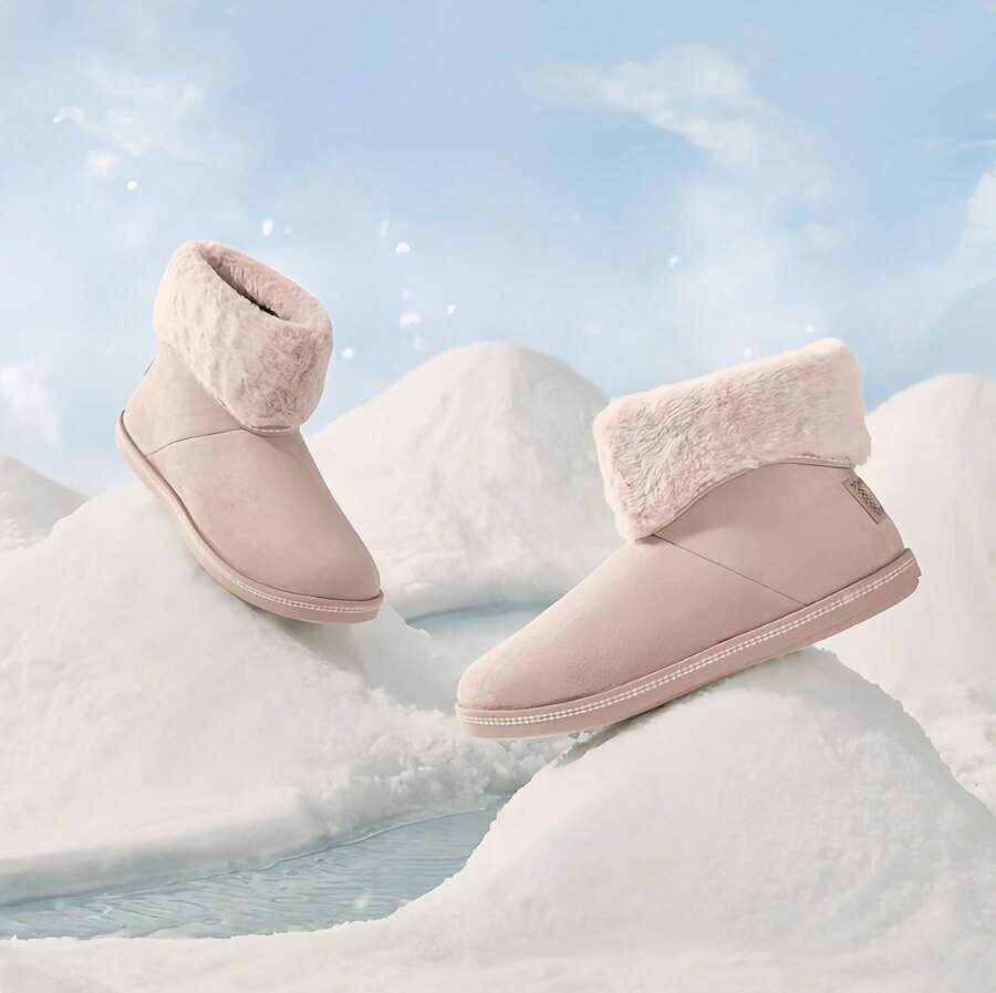 Skechers MODERN COMFORT WINTER Series Women's Fleece Lined Warm Casual Short Snow Boots