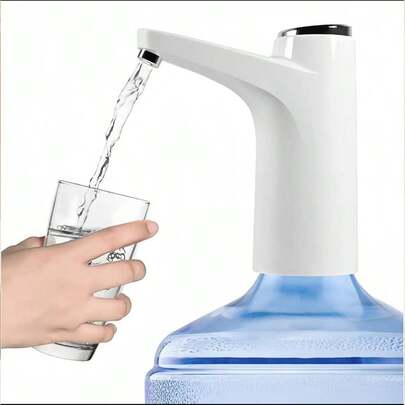 Dispensador de agua automático, bomba de agua eléctrica con controles de botón, carga USB, dispensador de agua para cocina, oficina y exterior, extractor de vino