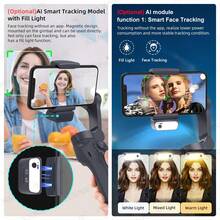 AXNEN AI Smart 3-Axis Gimbal Stabilizer, Compatible With Smartphones, Supports Gesture Control And Built-In Fill Light, Portable And Foldable - Perfect For Smooth Video, Live Streaming And Vlogging - Multicolor - View 7