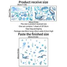 1 套海洋主题图案夜光墙贴，客厅、卧室、背景墙、墙面装饰、家居装饰、房间装饰、浴室装饰、墙面艺术、厨房家居装饰、客厅墙纸、墙贴、家居装饰、卧室装饰、房间装饰用品、客厅装饰个性化贴纸 - 藍色 - 查看 7