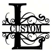 1 Fine Metal Art Logo - Personalized Last Name Logo, Name Design, Home Decoration With Custom Initials Thumbnail, Classic Style, Wall-Mounted Wall Art Decoration For Theme Parties, Perfect Heartfelt Gifts For Friends And Family