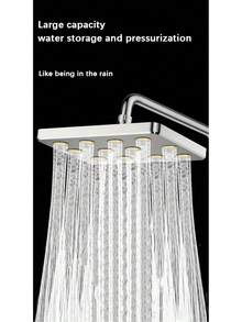 Shower Head, 4 Inch/10 Inch High Pressure Rain Shower Head, Removable Water Outlet, Large Rectangular Rainfall Showerhead, 360 Degree Rotation Bathroom Waterfall Shower Heads Bathroom Accessories Bathroom Tools - Multicolor - View 5