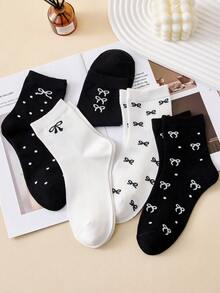 5 Pairs Bowknot Fabric Multipurpose Bows, Minimalist And Practical - Multicolor - View 5