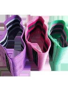 1pc Resistance Band Loop, Elastic Squats Booty Bands, Suitable For Men And Women - Pink - View 3