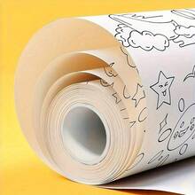 高品质超长涂鸦绘画卷轴、着色纸、绘画纸卷轴、绘画画布、素描本（90厘米 X 30厘米/35.43英寸 X 11.81英寸）