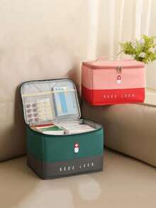 聚酯纤维急救包 - 空医疗用品收纳包，适用于家庭、办公室、旅行、徒步、露营、背包旅行、骑行 - 便携式创伤急救包