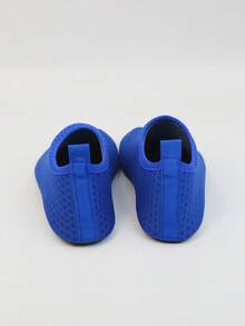 1 双男童黑色恐龙橡胶防滑沙滩水鞋，软底透气赤脚鞋和婴儿学步鞋 - 藍色 - 查看 6