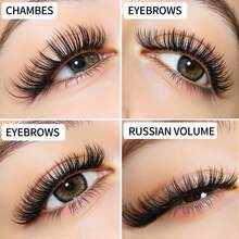 Fragrance-Free Hypoallergenic False Eyelash Extension Kit - Eyelash Extensions Tools For Beginners - No Power Needed, Mannequin Head Included, Perfect For Makeup Grafting Training And Practice - Nhiều màu - Xem 7
