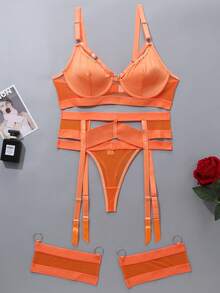 情趣制服/COS套装女士性感内衣夜店狂野舞台表演服装 3 件套