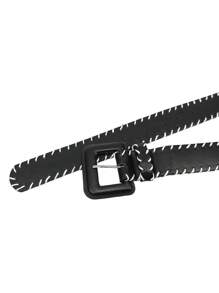 1pc Retro Street Style Woven Belt, Versatile Design For Women's Jeans