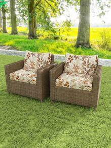 1pc Outdoor Printed Sofa Cushion Cover, Rainforest Leaf Pattern Sofa Slipcover, High Elasticity Dust-Proof Washable Minimalist Modern Sofa Cushion Cover For Living Room Bedroom, All Season