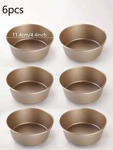 1/4/6 件 4 英寸金色不粘圆形汉堡模具、芝士蛋糕烘焙工具、烤箱/空气炸锅/面包/鸡蛋模具，适合家庭使用 - 漢堡模具 金 - 查看 11