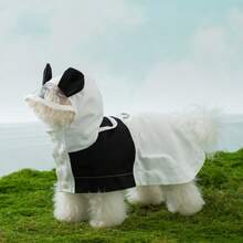 Waterproof Raincoat Panda Design Cute Rain Jacket, Suitable For Small, Medium And Large Dogs, Outdoor Use - Black and White - View 4