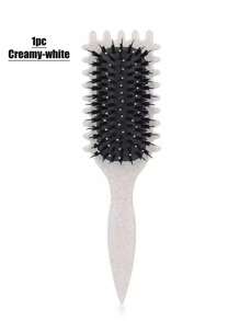 Cepillo modelador de rizos, Cepillo modelador de rizos universal, El cepillo modelador de rizos es especialmente adecuado para el cabello rizado, da forma a rizos glamorosos, la nueva opción para el cabello rizado, da forma y estilo a los rizos tanto para mujeres como para hombres, reduce el tirón y la separación de los rizos