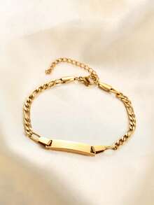 1 pieza/2 piezas Brazalete curvo de acero inoxidable alargado y suave - Accesorio ajustable - Brazalete curvo de acero inoxidable sin procesar - Ajustable - Unitalla - Ver 7