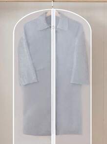 1pc/5pcs Clear Garment Dust Cover, Non-Woven Fabric Clothes Protector Bag, Suit Cover/Coat Cover, Clothing Storage