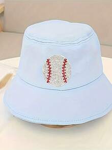 1pc Sparkling Rhinestone Baseball Patch - DIY Clothing, Shoes, Hats Accessories - Holiday Decoration, Sports Enthusiasts Decor - Multicolor - View 6