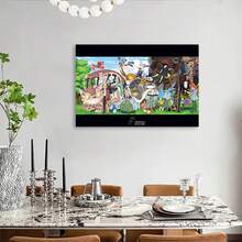Framed StudioGhibli, Characters, Anime Poster, Home Decor, Bedroom Decor, Living Room Decor, Bathroom Decor, For Office Cafe, Canvas Wall Art, Poster - 框架 - 查看 5